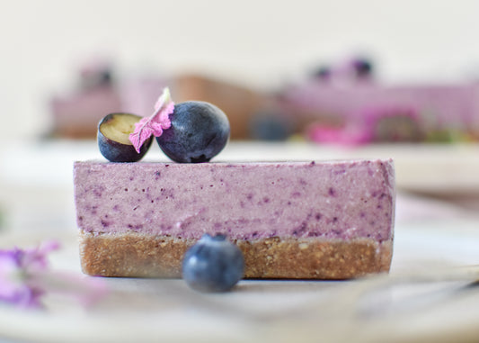 Blueberry and Lavender Vegan Cheesecake
